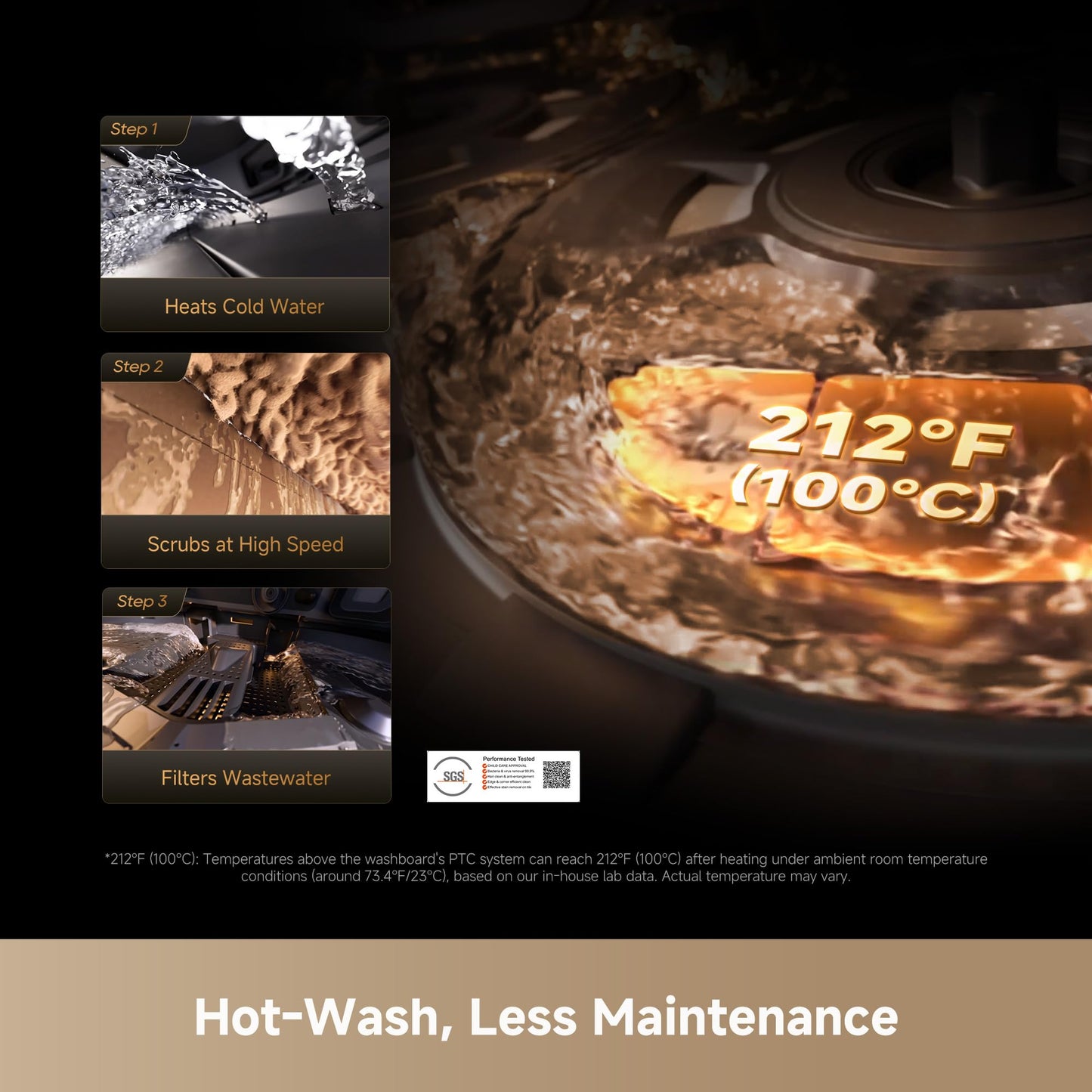 DREAME X60 Ultra Robot Vacuum and Mop, 3.13in Ultra-Thin Design, 3.47in Obstacle Clearing, 35,000Pa Suction, Self Emptying&Refilling, Mop Self-Cleaning, 100% Detangling, 280+Obstacle Avoidance, Black