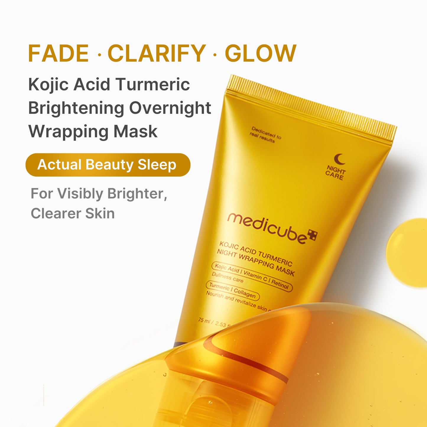 medicube Wrapping Mask Collagen Overnight Peel Off Facial Mask | Elasticity & Hydration Care, Reduces Sagging & Dullness | Hydrolyzed Collagen For Glowing Skin | Korean Skin Care, 2.53 fl.oz