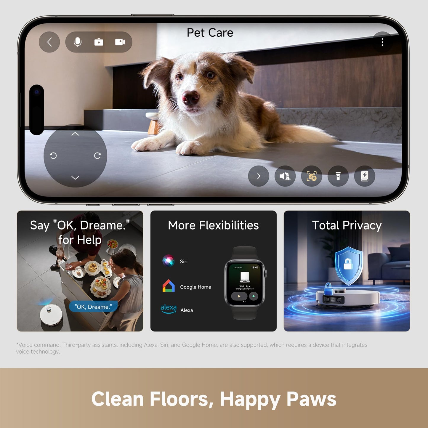 DREAME X60 Ultra Robot Vacuum and Mop, 3.13in Ultra-Thin Design, 3.47in Obstacle Clearing, 35,000Pa Suction, Self Emptying&Refilling, Mop Self-Cleaning, 100% Detangling, 280+Obstacle Avoidance, Black